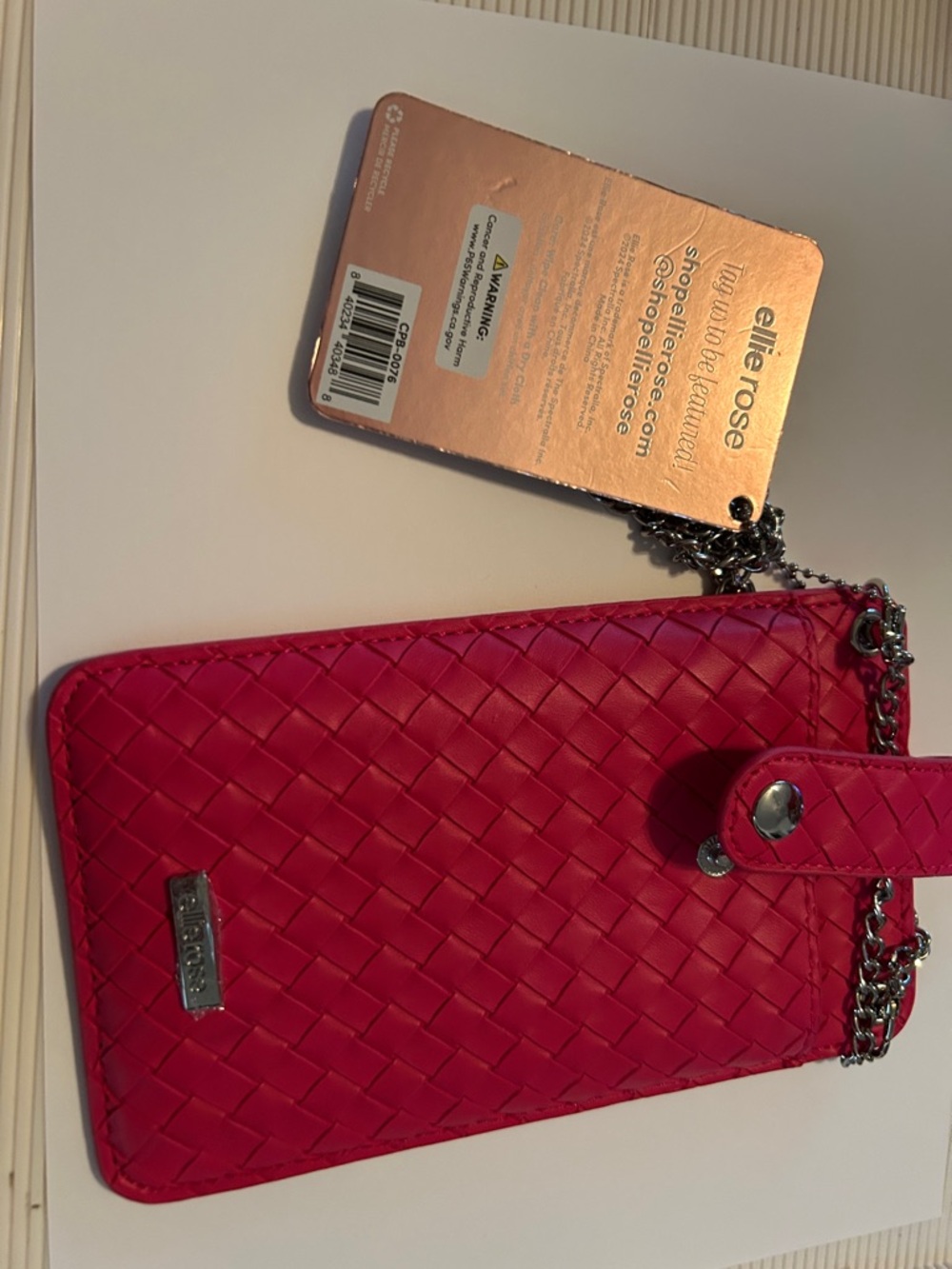 Quilted Pink Crossbody Bag